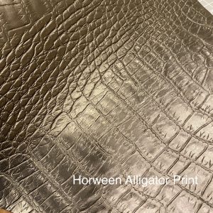 Horween Black Alligator Print