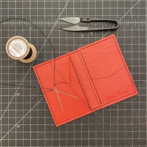 Leather Pocket Organizer Wallet by Custom Leather and Pen