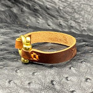 Personalized Handmade Leather Bracelet by Custom Leather and Pen