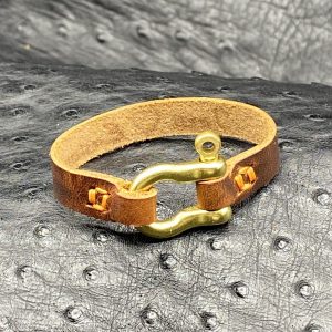 Personalized Handmade Leather Bracelet by Custom Leather and Pen