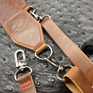Luxury leather camera straps, Custom leather camera straps by Custom Leather and Pen