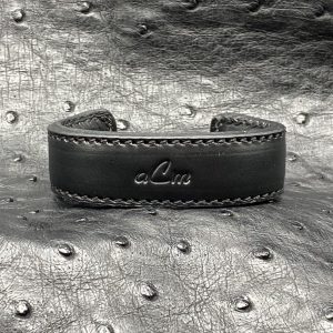 Personalized Leather Cuff Bracelet by Custom Leather and Pen