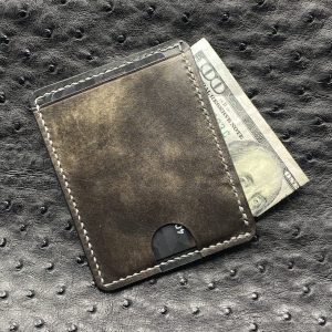 Custom Personalized Minimax Wallet in Museum Calfskin