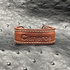 Personalized Leather Cuff Bracelet by Custom Leather and Pen