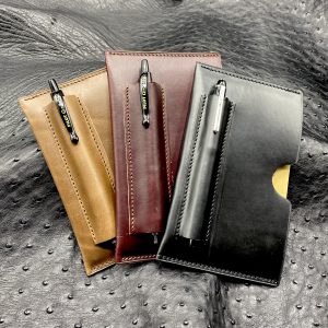 Personalized Horween Leather Field Notes Sleeve, Personalized Horween Leather Moleskine Sleeve, Personalized Horween Leather Passport Sleeve