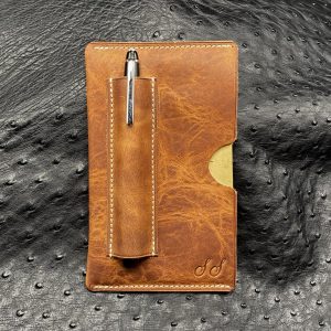 Personalized Horween Leather Field Notes Sleeve, Personalized Horween Leather Moleskine Sleeve, Personalized Horween Leather Passport Sleeve