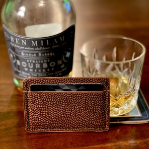 The EDC3H Handmade Leather Minimalist Wallet by Custom Leather and Pen