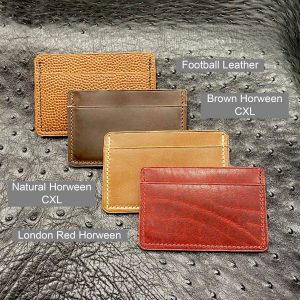 The EDC3H Handmade Leather Minimalist Wallet by Custom Leather and Pen
