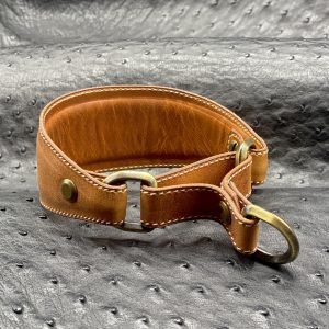 Custom Leather Martingale Dog Collar, Luxury Martingale Dog Collar, Personalized Dog Collar