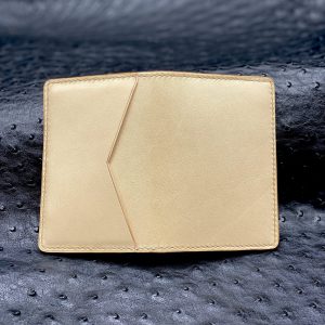 Custom, Personalized Pocket Organizer Wallet in Natural Vachette Luxe