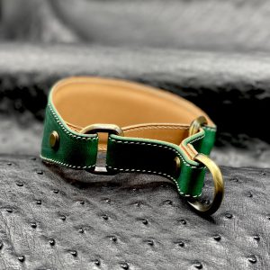 Custom Leather Martingale Dog Collar, Luxury Martingale Dog Collar, Personalized Dog Collar