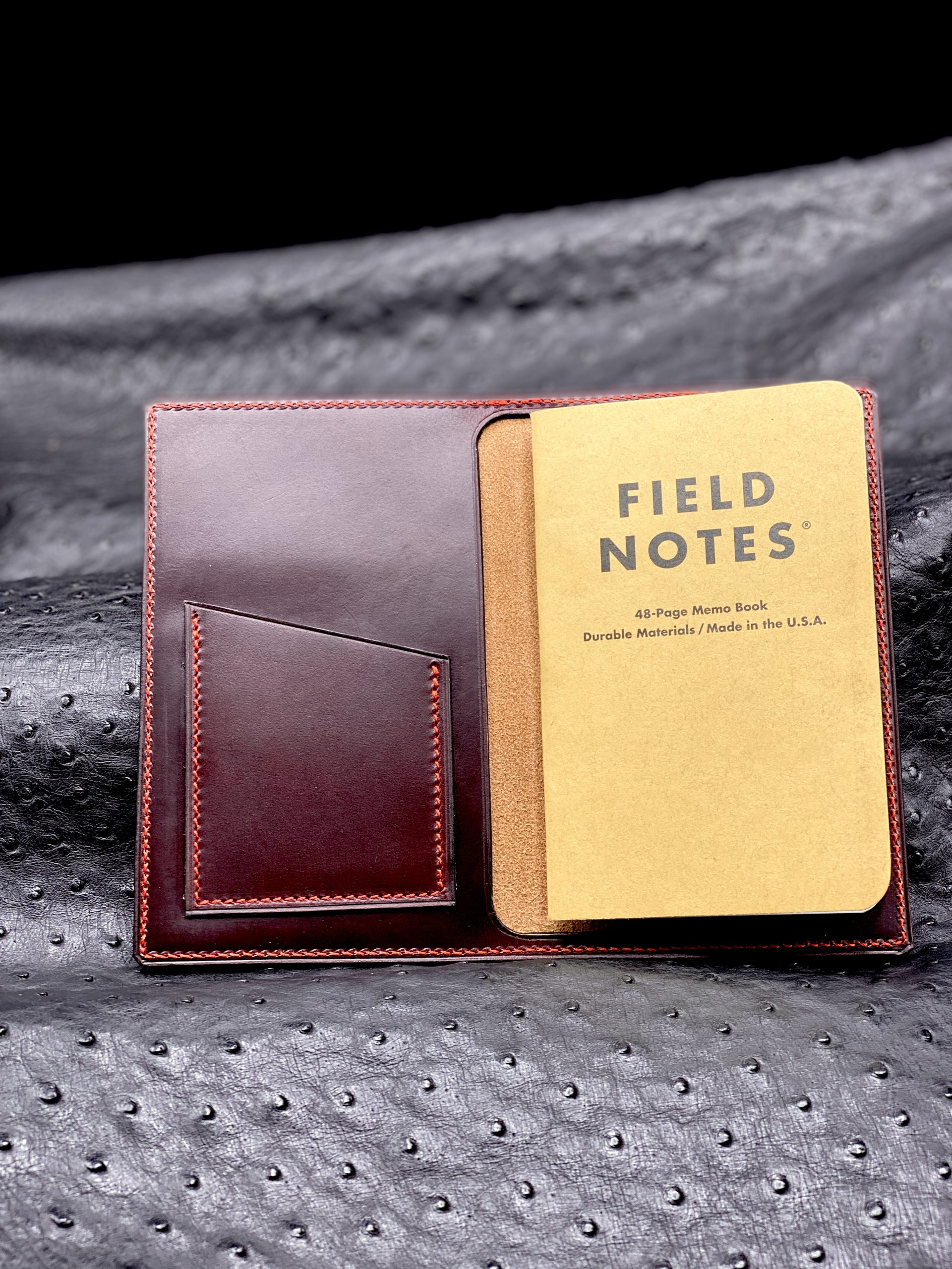 Field Notes Cover in London Red Hoween Dublin