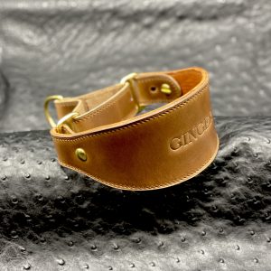 Custom Leather Martingale Dog Collar, Luxury Martingale Dog Collar, Personalized Dog Collar