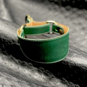 Custom Leather Martingale Dog Collar, Luxury Martingale Dog Collar, Personalized Dog Collar