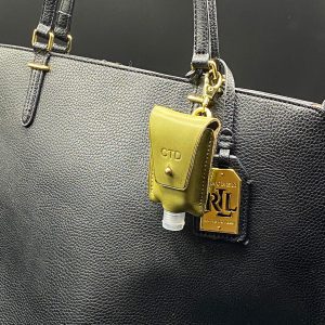 Hand Made Hand Sanitizer Key Chain Cases in Horween Leather