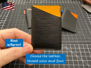 EDC3 Slim Minimalist Card Wallets in Epi Leather