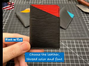 EDC3 Slim Minimalist Card Wallets in Epi Leather