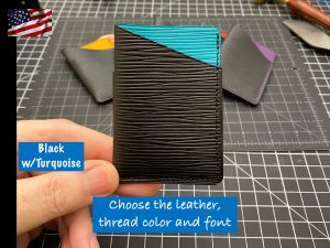 EDC3 Slim Minimalist Card Wallets in Epi Leather