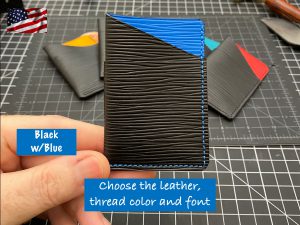 EDC3 Slim Minimalist Card Wallets in Epi Leather