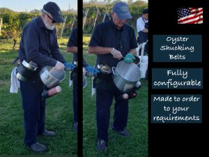 Custom Oyster Shucking Belts and Aprons for special events and catering
